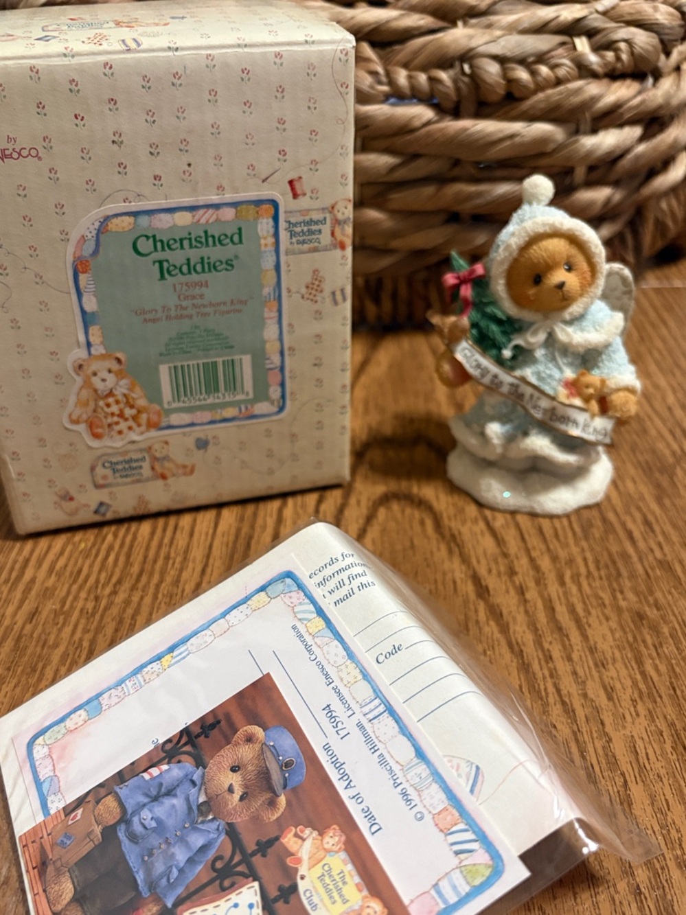 Cherished Teddies-Grace-Bear Figurine - Picture 1 of 5